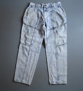 Vtg Lee Husky Jeans Boys Youth 34 Measure 31 x 28.5 Light Acid Wash Pleat Kids - Picture 1 of 7