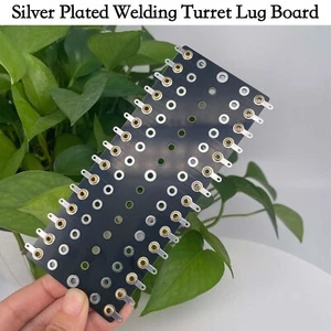 30 Lug Audio Tag Strip Terminal Lug Turret Board Silver Plated Hifi AMP 150*60*2 - Picture 1 of 7