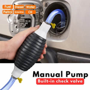 Siphon Hand Pump Portable Manual Car Fuel Transfer Pump for Gas Petrol Gasoline - Picture 1 of 10