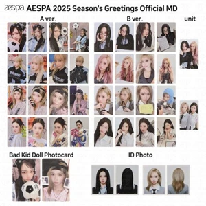 Aespa 2025 Season's Greetings Official MD Trading Card Bad Kid Doll ID Photo - Picture 1 of 68
