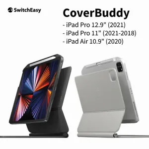 SwitchEasy CoverBuddy 2021 Upgraded Cover Case Pencil Holder f iPad Pro 11 12.9" - Picture 1 of 14
