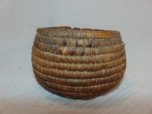 ANTIQUE NATIVE AMERICAN INDIAN HAND WOVEN BASKET BOWL APACHE PIMA ? - Picture 1 of 5