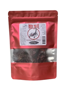 Skorpion Chilischoten 25 getrocknete ganze Trinidad Moruga Hülsen roter Schweif extra heiß  - Bild 1 von 5