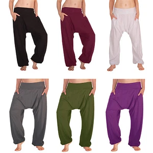 Haremshose aus Jersey mit TASCHEN Aladinhose Pumphose Pluderhose UNISEX Shalwar - Bild 1 von 9