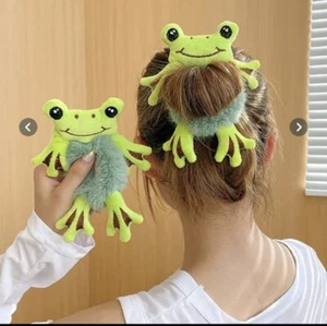 New cute Funny Plush Bear Animal Rabbit Scrunchie ponytail hair tie. - Picture 1 of 6