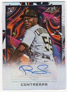 2022 Topps Fire RC Autograph #FA-RC Roansy Contreras Auto - Pittsburgh Pirates - Picture 1 of 2