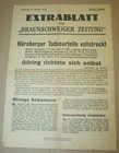 Extrablatt der Braunschweiger Zeitung , Nürnberger Todesurteile vollstreckt