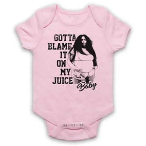 LIZZO JUICE UNOFFICIAL BLAME IT ON MY BABY HIP HOP POP BABY GROW BABYGROW GIFT - Picture 1 of 10