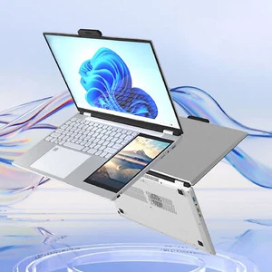 Double Screen Laptop 1920x1080 15.6in 1280x800 7 Inch Touch Screen ZOK - Picture 1 of 36