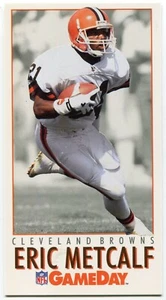 1992 GameDay #292 Eric Metcalf Cleveland Browns - Picture 1 of 2
