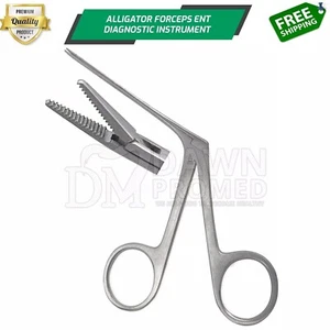 Alligator Ear Forceps Serrated Foreign Body ENT Diagnostic Tool German Grade - Picture 1 of 29