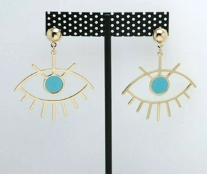 Evil Eye Earrings Good Luck Evil Eye Protection Dangle Earrings #268 - Picture 1 of 6