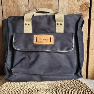 Esprit Y2K Vintage Áspero y Listo Bolso de Mano Mochila Bolso Mensajero, Negro Foto 1 de 4