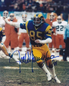 JACK YOUNGBLOOD LOS ANGELES RAMS HOF 01 SIGNED 8x10 - Picture 1 of 1