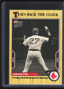 2022 Topps Now Turn Back the Clock Carlton Fisk Boston Red Sox #205 - Picture 1 of 2