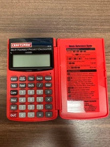 Craftmsman Project Calculator Red Model 39749 Flip Cover Very Good - Picture 1 of 3