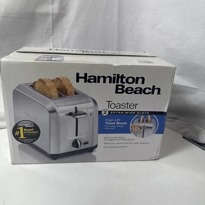 Brand New Hamilton Beach Silver 2 Slice Toaster 22912 - Image 1 of 3