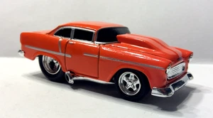 MUSCLE MACHINES 1955 CHEVY - 1:64 DIE CAST 55 CHEVY - ORANGE - Picture 1 of 4