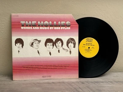 THE HOLLIES WORDS AND MUSIC BY BOB DYLAN FOLK ROCK YELLOW EPIC LABEL VINYL LP - Image 1 of 3