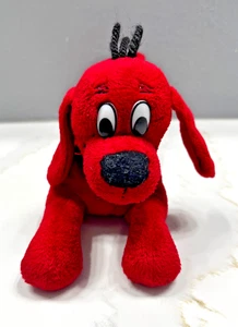 Clifford The Big Red Dog 10" Beanie Plush Toy Scholastic Side Kicks 1997 Vintage - Picture 1 of 6