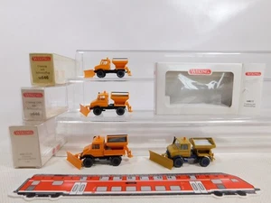 4x wiking H0 1:87 646 Model Kommunal Unimog With Snowplow Mint + Box #ED465-0, 5 - Picture 1 of 5