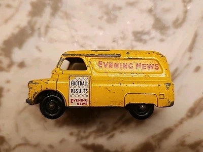Vintage Moko Lesney #42 Bedford Evening News Van Yellow Restore Repair 1950s - Image 1 of 4