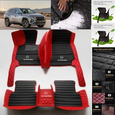 For Hyundai Tucson Car Floor Mats Luxury Waterproof Pads Liner Auto Rug Foto 1 de 4