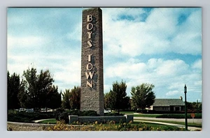 Boys Town, NE-Nebraska, Boys Town Eingang Vintage Souvenir Postkarte - Bild 1 von 2