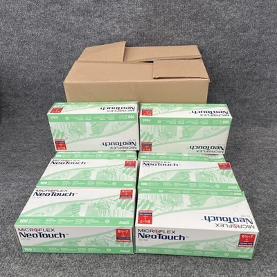 Lote de 8 - Guantes de Neopreno Pequeños Microflex NeoTouch 25-101 1FEW9 Caja de 100 Foto 1 de 4