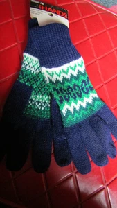 Neu mit Etikett Vintage DAMEN/TEEN Intarsien MARINEBLAU Wells Lamont STRETCHHANDSCHUHE - 1970er - Bild 1 von 3