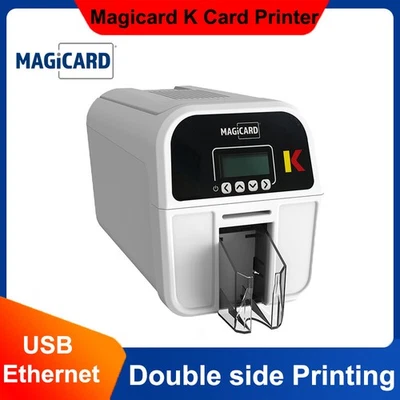 Magicard K Dual Sided ID Card Printer 600X300DPI USB Ethernet Port with PSU - Image 1 of 4