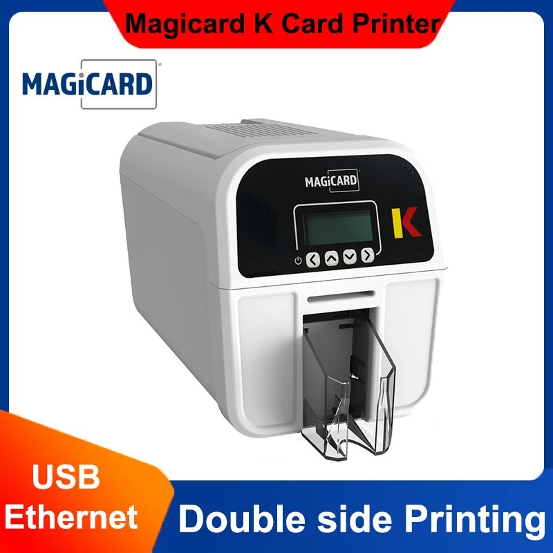 Magicard K Dual Sided ID Card Printer 600X300DPI USB Ethernet Port with PSU - Image 1 of 4