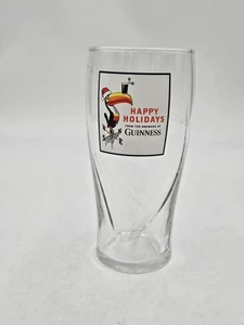 Guinness Happy Holidays From The Brewers Christmas Beer Stout Glass Cup Toucan - Picture 1 of 3