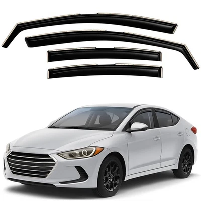 Parasoles de lluvia para viento protectores de lluvia para Hyundai Elantra 17-20 INROMPIBLES Foto 1 de 4