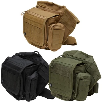 Brandit Travel Side Bag Rucksack Backback Molle System Polyester 600D Flag-Label - Bild 1 von 4