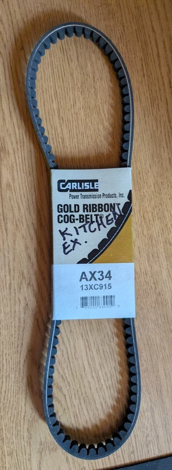 CARLISLE GOLD RIBBON COG BELT AX34 13XC915 - Image 1 of 1