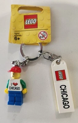 LEGO 850490 I Love Chicago Key Chain Bag Charm Legoland Minifigure 6016886 - Image 1 of 2