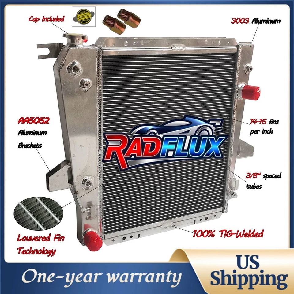 #1721 1722 Radiator For 1995-1997 Ford Ranger 3.0L 4.0L V6 MT/AT Full Aluminum - Изображение 1 из 4