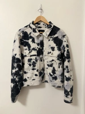 Rails Steffi Tie-Dye Jacket with Flap Pockets in Navy Charcoal | Size Large - Image 1 of 4
