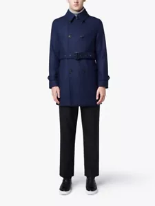 Mackintosh GM-005F Ink Wool Short Trench Coat sz 40-42 / medium - Picture 1 of 6