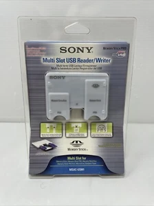 NEW Sony Multi Slot USB Reader/Writer MSAC-USM1 Memory Stick Pro Duo Genuine OEM - Picture 1 of 5