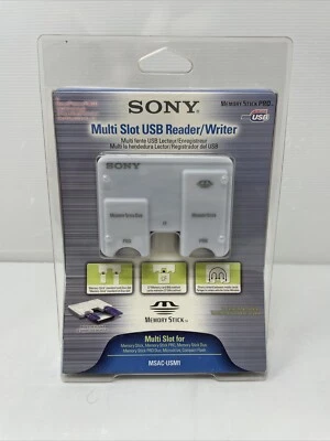 NEW Sony Multi Slot USB Reader/Writer MSAC-USM1 Memory Stick Pro Duo Genuine OEM - Image 1 of 4