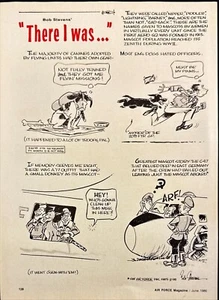"There I was" Military Aviation Cartoon Bob Stevens Vintage Magazine Print 1986 - Picture 1 of 6