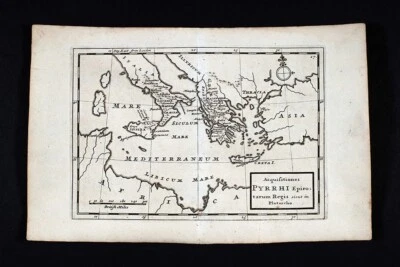 1732 Herman Moll Map Ancient Italy Greece Hellenistic King Pyrrhus Acquisitions - Image 1 of 4