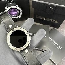 NEW✅ Diesel Axial Stainless Steel Leather Touchscreen Smartwatch DZT2014 $350