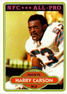 1980 Topps - #135 Harry Carson - Picture 1 of 2
