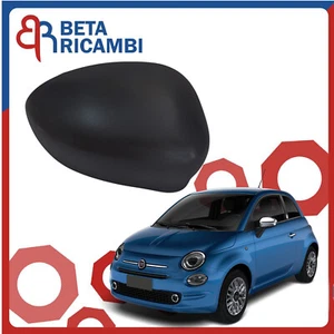 Calotta Specchietto Fiat 500 C Abarth 2007> Speccho Retrovisore DX Destra Nera - Foto 1 di 7