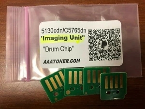4 x DRUM Chip (BILD-EINHEIT) für Dell 5130cdn, c5765dn Laserdrucker Mine - Bild 1 von 2