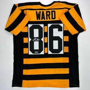 Facsimile Autographed Hines Ward Pittsburgh Bumble Bee Reprint Jersey Men's XL - Picture 1 of 4