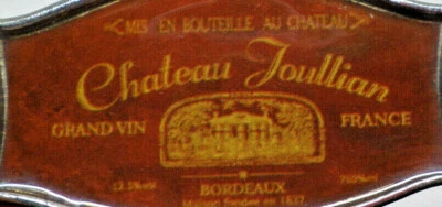 Chateau Jullian Bordeaux Grandvin France Advertisement Small  Sign 3" X 2"  B15 - Image 1 of 3